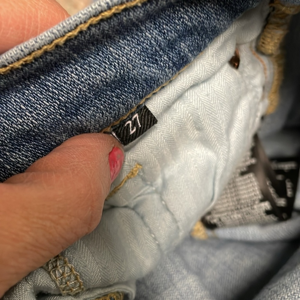 7 for all mankind high waist ankle Women's Blue Jeans - Picture 3 of 9